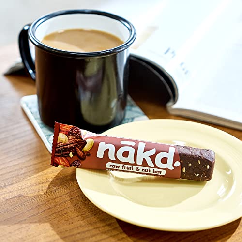 Nakd Cocoa Delight Natural Fruit & Nut Bars - Vegan - Healthy Snack - Gluten Free - 35g x 4 bars