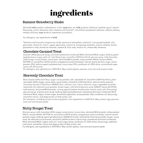 Slim Fast Meal Replacement Summer Strawberry Powder Shake 438 G and 6, 95 Calories Snack Bars with AETN Measuring Tape