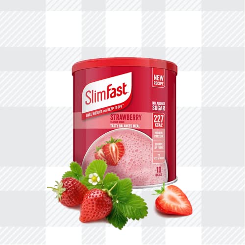 AETN Creations 7 Day Starter Kit Berry Edition Weight Loss Diet Pack with Slimfast Strawberry Powder Shake, Meal Replacement Bars, Snack Bags and Bars