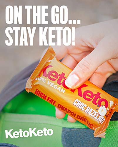 Keto Keto Bars 12 x 50g Keto Snacks Weight Loss | Keto Diet, Sugar Free Snack, Meal Replacement Bar | Healthy Snacks, Low Carb Food | Low Calorie, Vegan Food, Breakfast Bar (Cocoa Hazelnut)