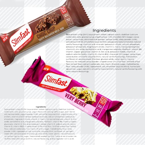 AETN Creations 7 Day Starter Kit Berry Edition Weight Loss Diet Pack with Slimfast Strawberry Powder Shake, Meal Replacement Bars, Snack Bags and Bars