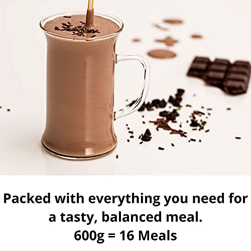 Slim Fast Chocolate Flavour Shake Powder 600g - 16 Servings Balanced Meal Replacement 229kcal, Rich In Protein, Fibre, 23 Vitamins And Minerals