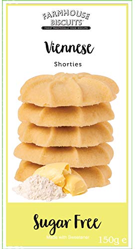 Farmhouse Sugar Free Cookies Selection - Viennese Shorties, Oat Crunch Cookies, Ginger Cookies & Choc Chip Cookies
