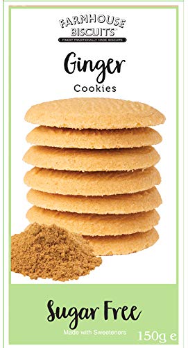 Farmhouse Sugar Free Cookies Selection - Viennese Shorties, Oat Crunch Cookies, Ginger Cookies & Choc Chip Cookies