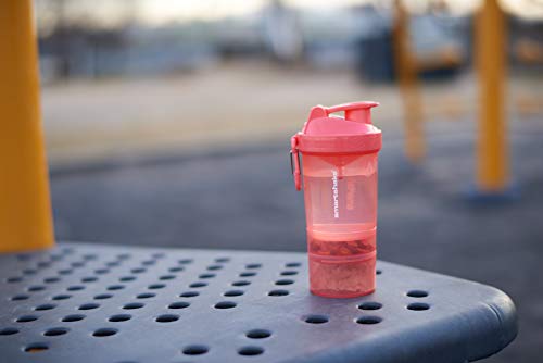 Smartshake Original 2Go Shaker Cup 600 ml Capacity with Storage – Protein Shake Bottles Gift Shaker Cup, Leakproof & Durable Shaker for Protein Shakes, BPA & DEHP Free, Mint Green