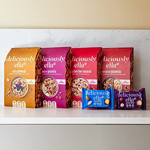 Deliciously Ella - Hazelnut Nut Butter Balls, Gluten-Free, Vegan Friendly, Healthy Snack, 36g (12 Packs)