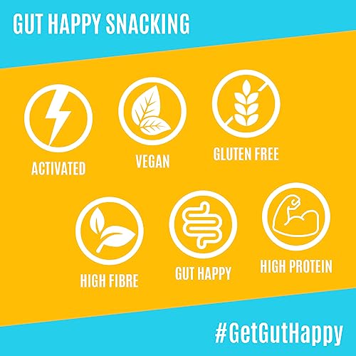 Boundless Activated Chips - Gut Health Vegan Crisps Multipack - Sea Salt & Cider Vinegar Crisps - Pea Protein Crisps - Gluten Free Snacks, Vegan Protein Snacks, Healthy Crisps Share Bag, 10 x 80g