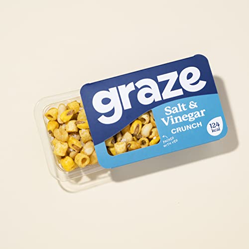 Graze - Vegan Savoury Healthy Snacks, High in Protein & Fibre - Packaging may vary - (Salt & Vinegar)