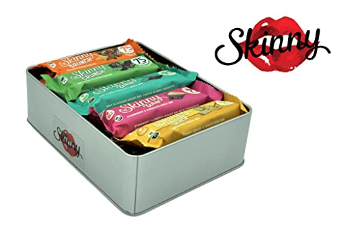 Skinny Bars Whip and Crunch x 15 - Mixed Flavoured Hamper - Low-Calorie Snack Under 100 Calories