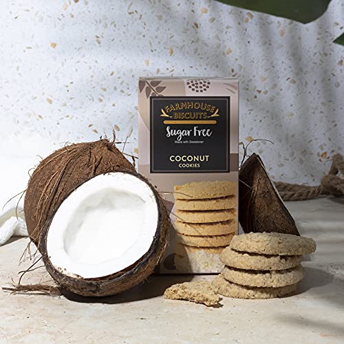 Farmhouse Biscuits Sugar Free Cookies Collection - Chocolate Chip & Orange Cookies, Coconut Cookies, Oat & Cranberry and Spiced Orange Cookies