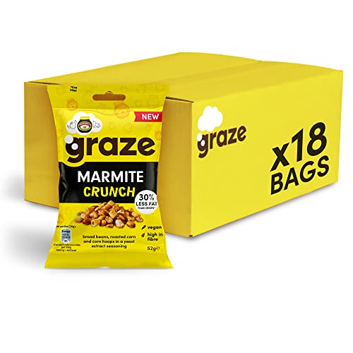 Graze - Healthy snacks - Marmite snacks - 30% less fat than crisps multipack - 18 bags