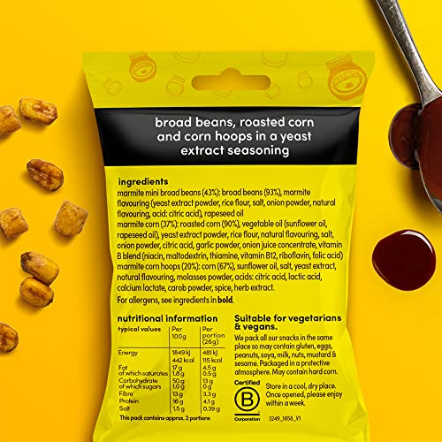 Graze - Healthy snacks - Marmite snacks - 30% less fat than crisps multipack - 18 bags