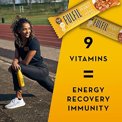 Fulfil Vitamin and Protein Chocolate Peanut & Caramel Flavour 20 g Protein Bar, 15 x 55 g