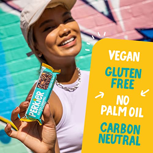 Perkier Variety Box Snack Bars (8 Pack) – Vegan – Gluten Free – Protein – High Fibre – Lower Sugar - Natural Ingredients – Lower Calorie – Healthy – No Palm Oil