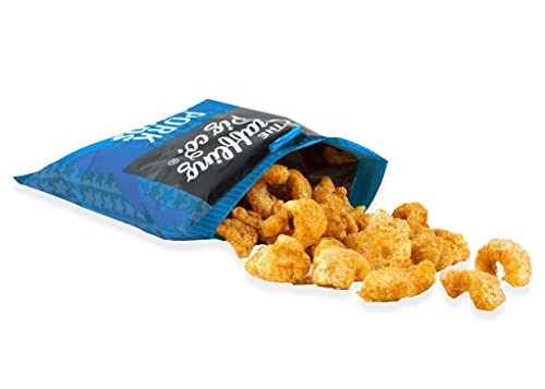 Snaffling Pig Perfectly Salted Pork Puffs, Low Carb High Protein Keto Savoury Snack (8 x 25g Packets)