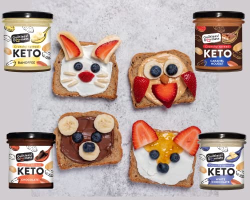 Guiltless Gourmets Bananas Keto Crunchie Spread 300g Low Carb & Keto Friendly, Keto Food, Keto Snacks, Healthy Snacks