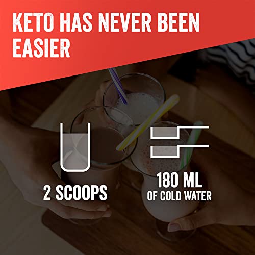 SlimFast Advanced Keto Fuel Shake for Keto Lifestyle, Creamy Vanilla Flavour, 10 Servings, 320g