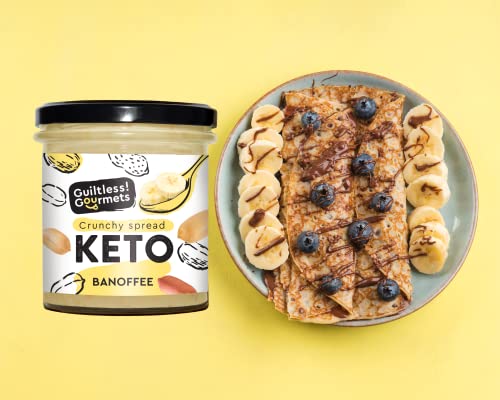 Guiltless Gourmets Bananas Keto Crunchie Spread 300g Low Carb & Keto Friendly, Keto Food, Keto Snacks, Healthy Snacks