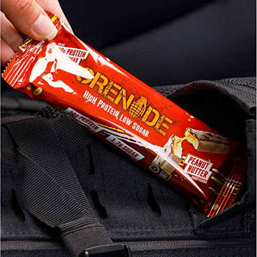 Grenade High Protein, Low Sugar Bar - Peanut Nutter, 12 x 60 g