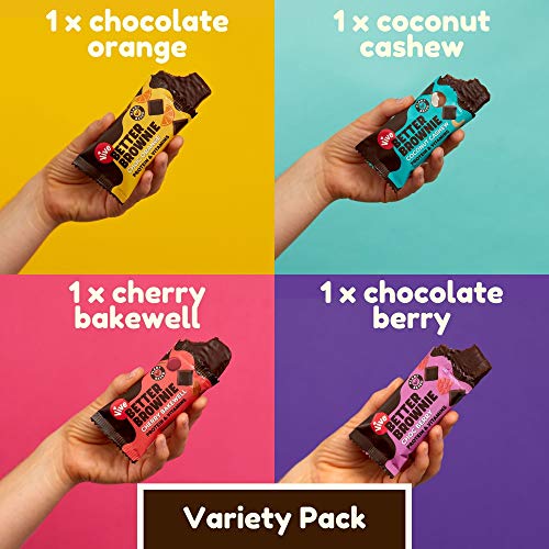 Vive Better Brownie - Immunity Vitamins, Low Calorie Chocolate Treat, Healthy Vegan Snacks with Protein