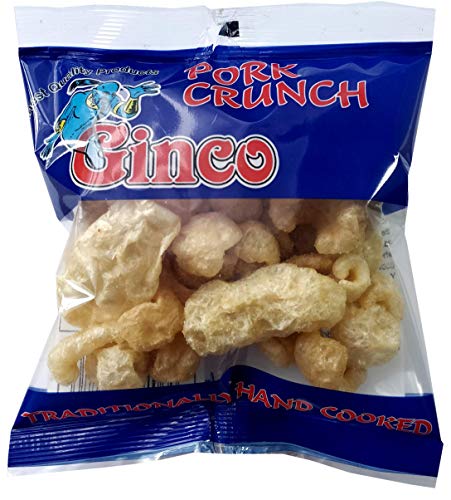 Ginco salted pork crunch, 12 x 25g Packs of Deliciously Seasoned Crispy Pork Puffs, High Protein Low Carb pub snacks, keto friendly snacks
