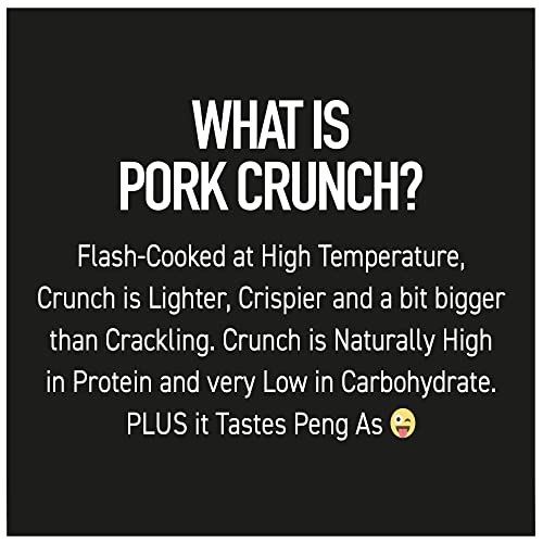 OH MY HOG!® Pork Crunch Maple Bacon Flavour, 12 x **30g** Packs Per Box, High Protein, Low Carb, Keto-Friendly, Gluten-Free, Crispy, Savoury Snack, Party Snack