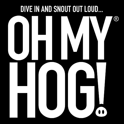 OH MY HOG!® Pork Crunch Maple Bacon Flavour, 12 x **30g** Packs Per Box, High Protein, Low Carb, Keto-Friendly, Gluten-Free, Crispy, Savoury Snack, Party Snack