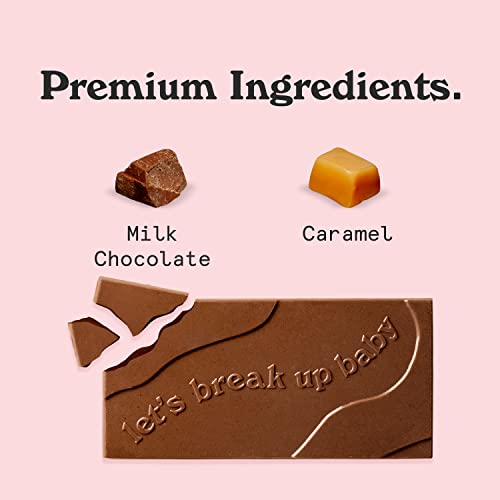 NICKS Keto chocolate blocks, Milk chocolate caramel crunch no added sugar, low carb, gluten free, chocolates without palm oil (3x75g)