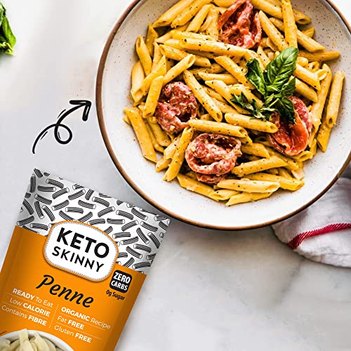 Keto Skinny Rice, Penne & Noodles Konjac Flour - Zero Sugar | Low Calorie, Keto Paleo & Vegan Diets | 270g, 2 of Each (6)