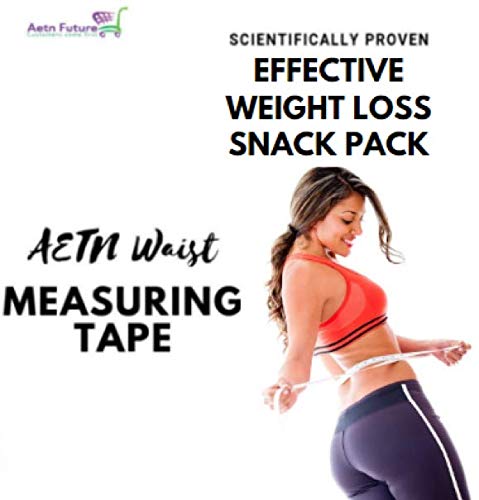 Slim Fast Meal Replacement Chunky Chocolate Powder Shake 438 G, and 2 of Each 95 Calories Snack Bars with AETN Measuring Tape