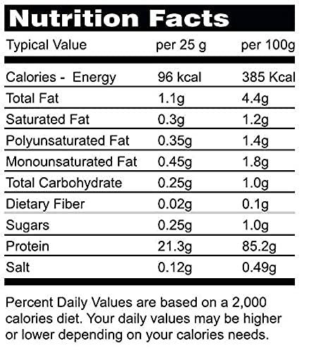 Crispy Chicken Snacks - Meat Snack - 100% Chicken Fillet - High Protein 85%- Low Sugar -(6 Bags x 25G)