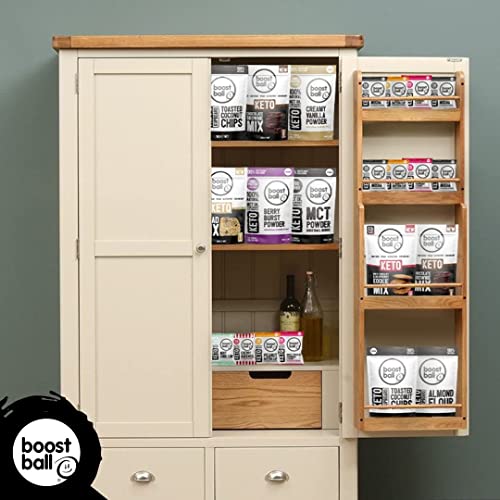 Boostballs Keto Brownie Mix, Low Carb, Vegan Chocolate Brownie, Gluten Free, Low Sugar and High Fibre Brownie Mix, 225g