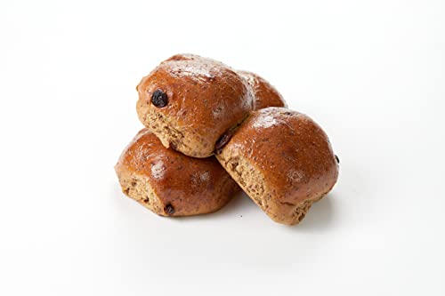 SRSLY Low Carb Hot Cross Buns | 2 Packs | 8 Buns | Freshly Baked | Keto Breakfast Snack | 4.7g Carbs Per Bun | High Protein | High Fibre | Certified by Sugarwise | Guilt Free Keto Bread