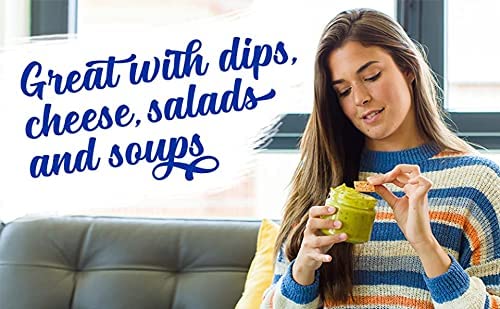 Keto Crackers (Rosemary & Garlic) Low carb Crackers, Keto Snacks, Low carb Snack. No Added Sugar, high Fibre & Gluten Free (3 x 64g Packs). Almond Flour Crackers, Keto Snacks no Carbs no Sugar, Paleo