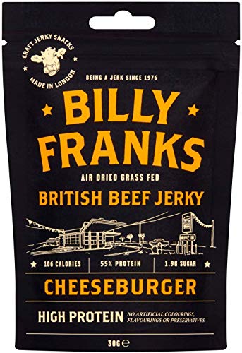 Billy Franks Gluten Free Beef Jerky - High Protein - Healthy Keto Snack - Biltong - Variety Pack - 12 Packs x 30g