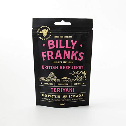 Billy Franks Gluten Free Beef Jerky - High Protein - Healthy Keto Snack - Biltong - Variety Pack - 12 Packs x 30g