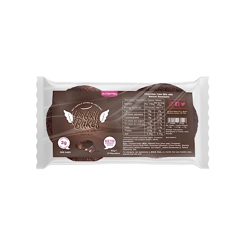 No Guilt Bakes Keto Cake Bites (Variety, 10 Cakes) - Gluten Free & No Sugar Added, Healthy Diabetic, Dessert, Keto Diet Snack - Packaging May Vary