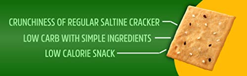 Keto Crackers (Rosemary & Garlic) Low carb Crackers, Keto Snacks, Low carb Snack. No Added Sugar, high Fibre & Gluten Free (3 x 64g Packs). Almond Flour Crackers, Keto Snacks no Carbs no Sugar, Paleo