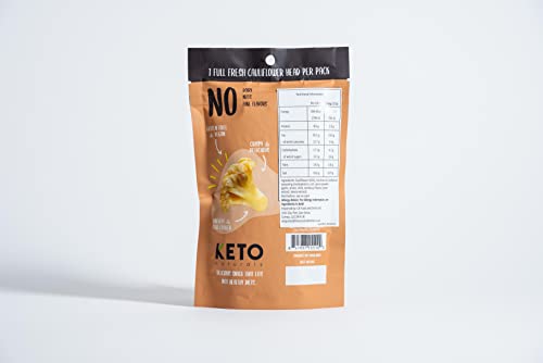 Crispy Cauli Bites - BBQ Flavour - Low Carb, Cauliflower Crisps, Healthy Snacks, Vegetable Crisps, Gluten Free, Vegan, Keto Snacks, Keto Foods UK (3 x 27g Packs)…
