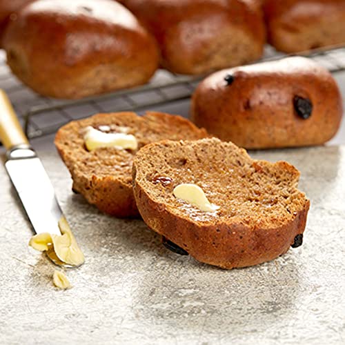 SRSLY Low Carb Hot Cross Buns | 2 Packs | 8 Buns | Freshly Baked | Keto Breakfast Snack | 4.7g Carbs Per Bun | High Protein | High Fibre | Certified by Sugarwise | Guilt Free Keto Bread