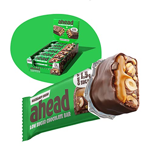 ahead ACHIEVE | Keto Chocolate Bars – 18 x 35g – Hazelnut Cacao – Low Carb Sugar Free – 100% Natural with MCT-Fats – Keto Snacks & Healthy Snacks