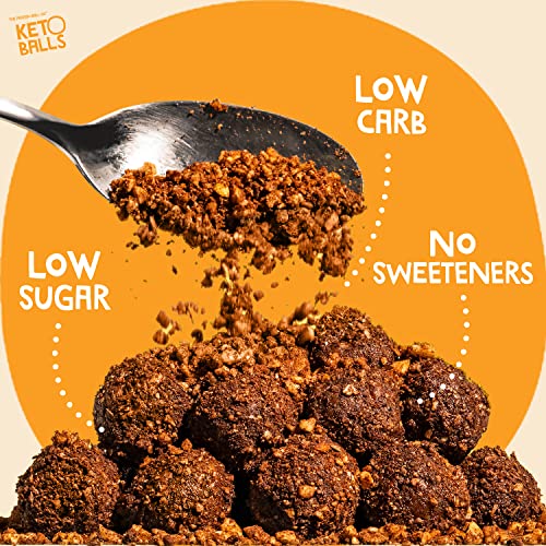 The Protein Ball Co Keto Starter Pack - 3 Ball Bags of Keto Snacks - 100% Natural, No Added Sugar, Low Carb, High Fibre Sweet Snacks - Plant-Based & Gluten Free - 18 x 25g (6 Bags per Flavour)