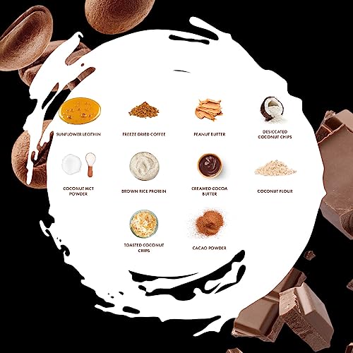 Boostballs Keto Snacks 12 Pack, Low Carb, Vegan Snack, Low Sugar, Gluten Free,100% Natural - Chocca Mocha Flavour, Pack of 12 x 40g