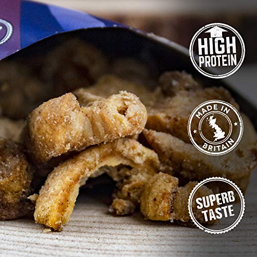 Mr Tubs Premium Pork Scratchings - Gluten Free - Perfectly Salted, 20 x 18g Bags - Pub Style, Low Carb, Keto & Paleo Friendly, Hand Cooked Pork Rind Crackling Snack