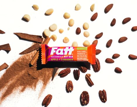 Fatt Keto Taster Pack - Bars & Cookies - 6 Flavours - 6 x 30g - from 1.5g Carbs - 100% Natural Ketogenic Snacks - Low Carb, Low Sugar, High Prebiotic Fibre & Sweetener Free - FattBar
