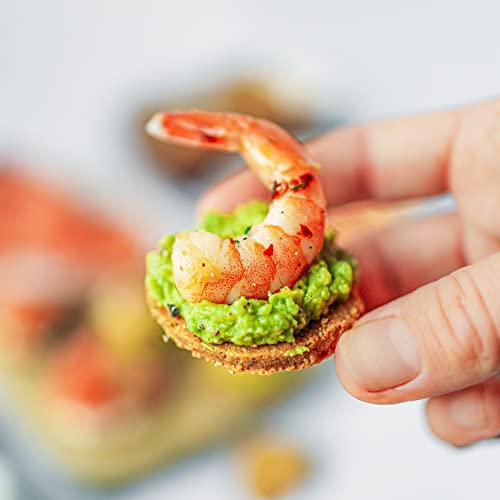 Keto Crackers with Rosemary & Garlic 2 x150g - Only 0.5 g Carb Per Cracker - Made from Almond Flour - High Protein, Low Carb Snack, Gluten & Sugar Free