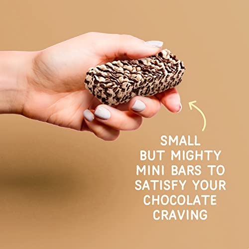 Fitbakes : 65 Calories Cookies & Cream Mini Bars (12x19g) Diabetic Chocolate Keto Snacks, 1 Net Carb, Low Carb Snacks, Low Calorie Snack for Weight Loss, Sugar Free Sweet Cake Biscuit, Fit Bake