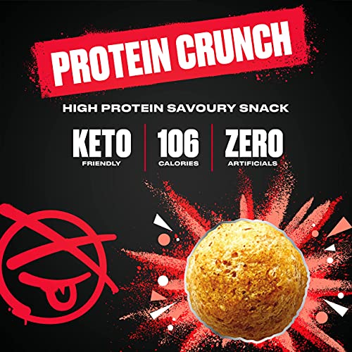 TOTAL XP Protein Crunch - Tasty High Protein Snacks - VARIETY 12 Pack. Protein Chips - Vegetarian, 13g of Protein, Low Carb, Keto Friendly, Gluten Free, Palm Oil Free (12 x 24g)