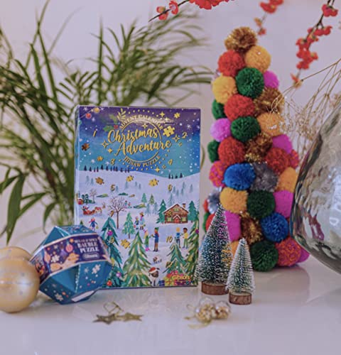 Christmas Advent Calendar Jigsaw Puzzle - Christmas Adventure | Sustainable Puzzle for Adults | Great Gift for Adults | Gibsons Games