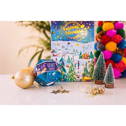Christmas Advent Calendar Jigsaw Puzzle - Christmas Adventure | Sustainable Puzzle for Adults | Great Gift for Adults | Gibsons Games